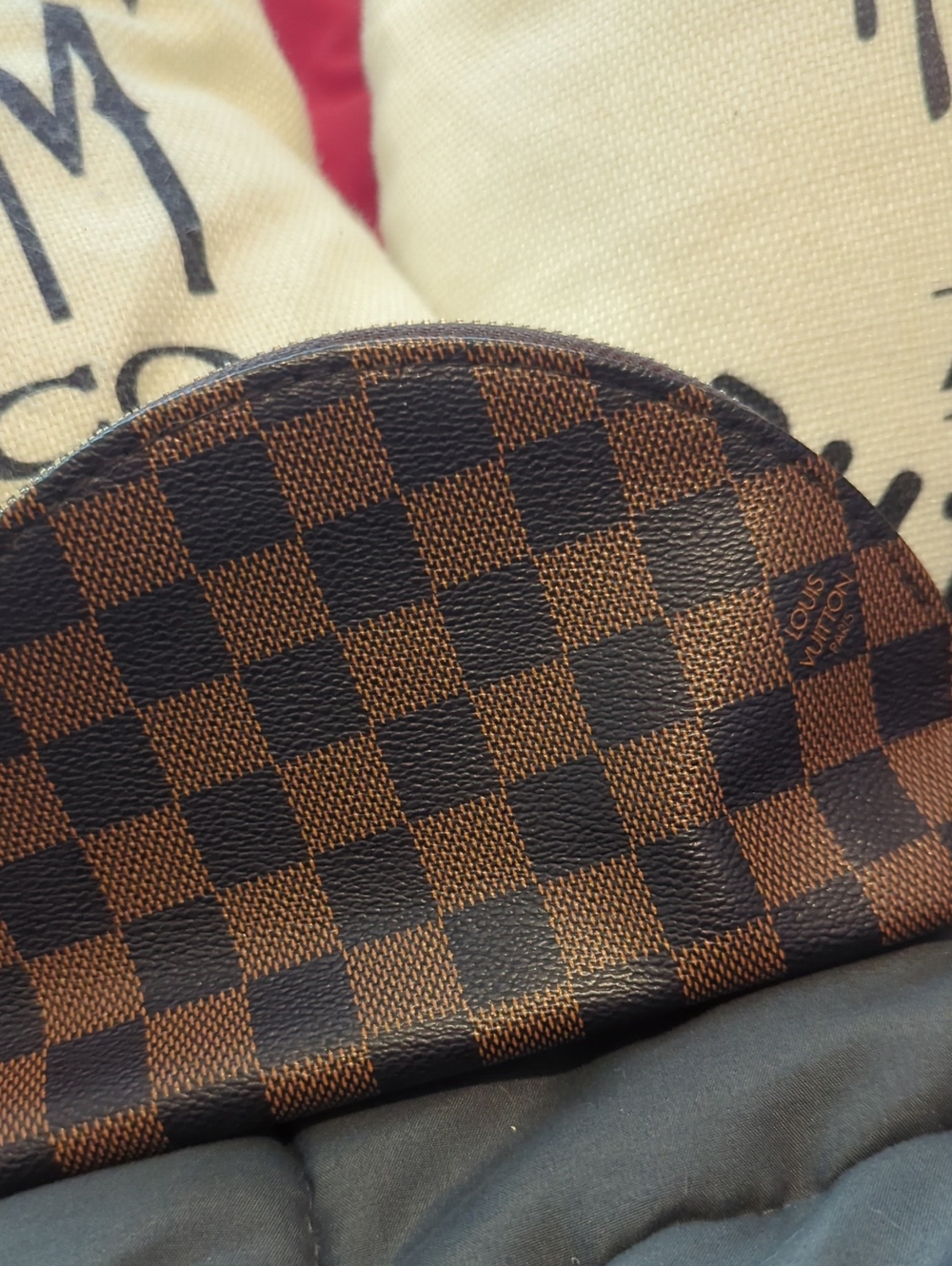Louis Vuitton Damier Checkered Glasses Case Accessory Pouch - Picture 2 of 4
